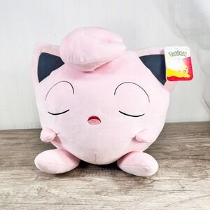 Nintendo Pokémon Huge Sleeping Jigglypuff Plush Pink Pillow‎ - 2022 With Tags